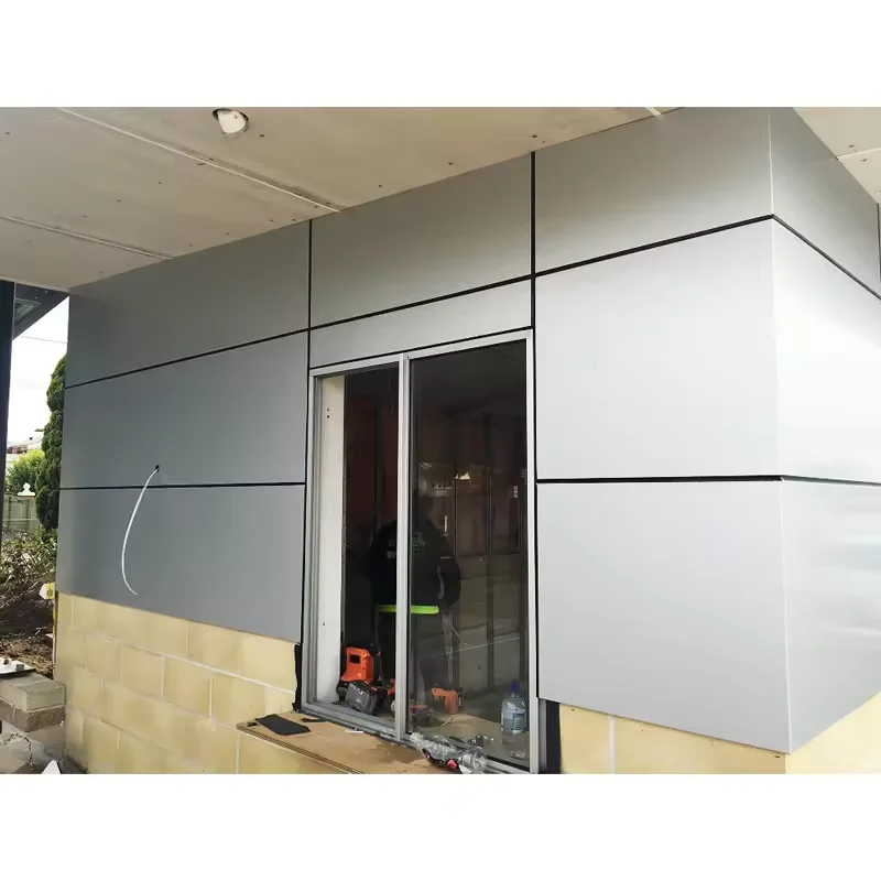 Exterior curtain wall systems, outside facade cladding acp material gas station wall cladding aluminum composite panels