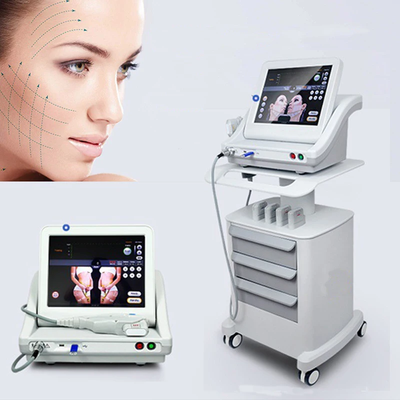 Professional Portable Anti-wrinkle Face Lift 5 Cartridges Hifu Machine for Skin Tightening