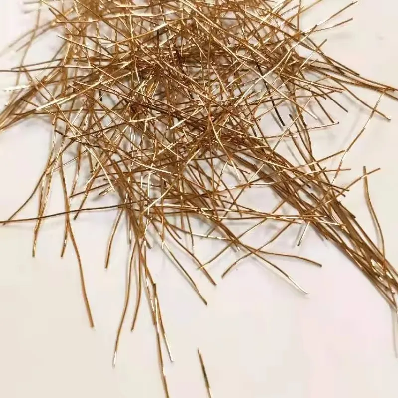 Concrete Fiber Copper Coated Micro Steel Fiber Plate Type with Hooked End Steel Fiber