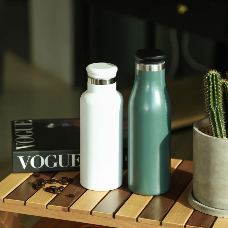 Hot Sale Customized Color Small Mouth Flask 304 Stainless Steel Thermal Insulation Water Bottle