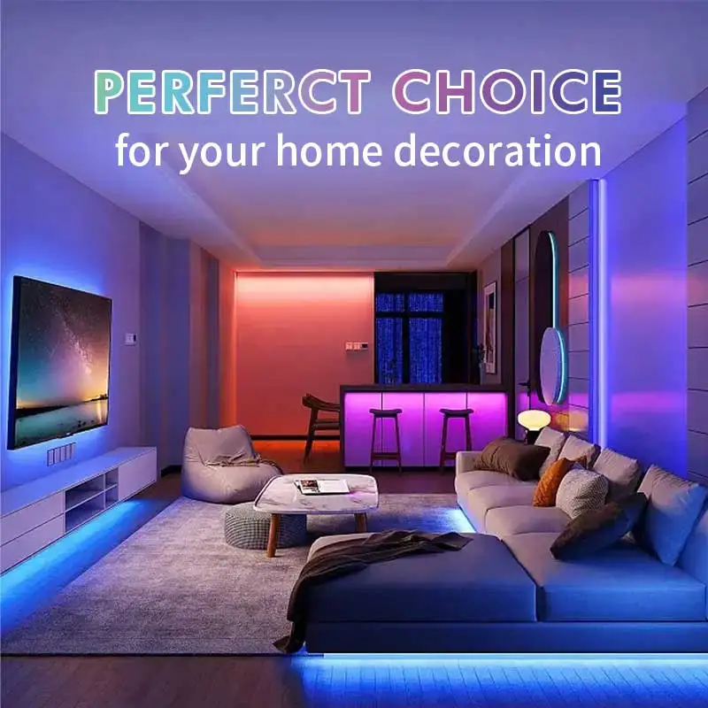 Оптовая продажа IP65 Водонепроницаемая наружная Светодиодная лента 5 м SMD5050 RGB с управлением приложением алюминиевый корпус печатной платы 12 В 1 SMD2835 UL сертифицированный