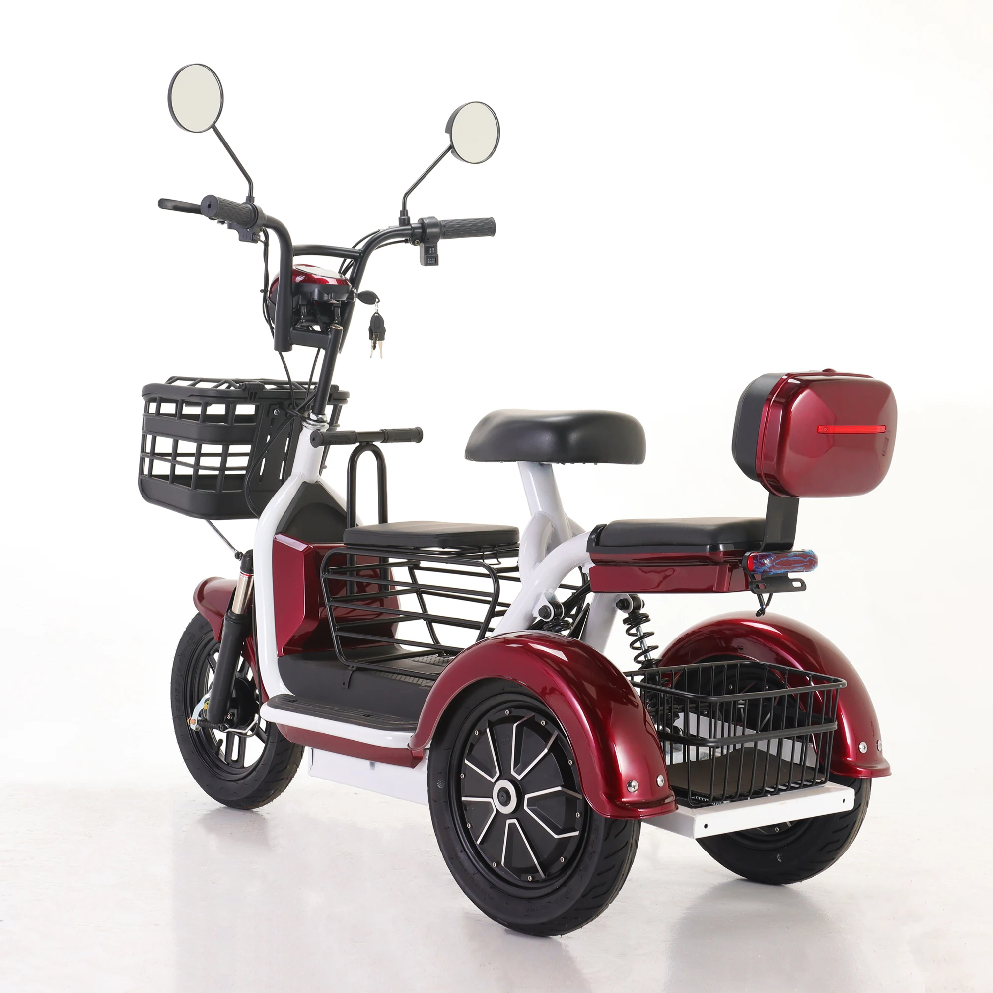 High Quality Good Price Electric Scooters Adjustable Seats Three Wheels Electric Tricycle for Adults Aluminum Lithium Battery 48