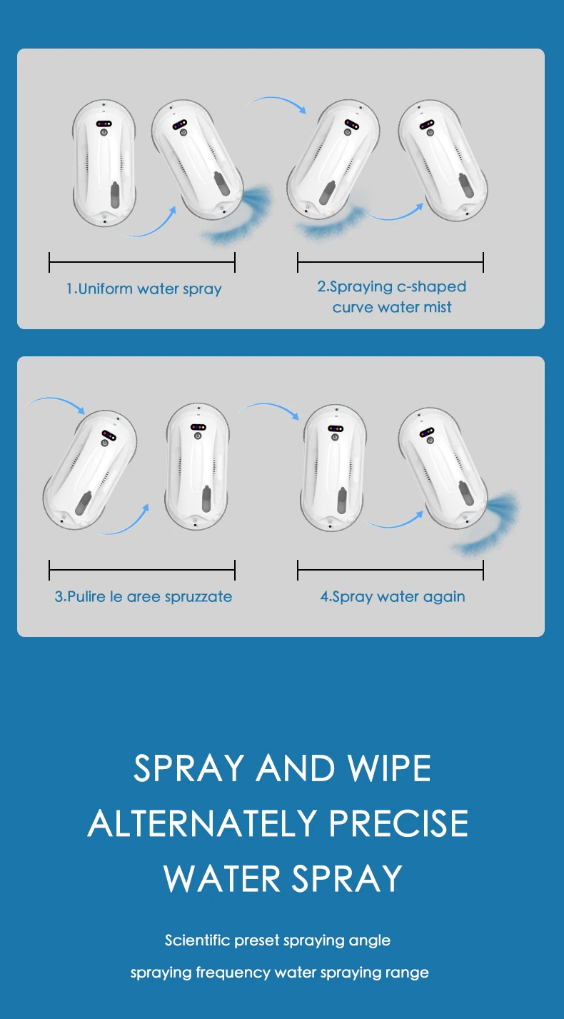 App And Remote Control Automatic Washer Robot Window Cleaner Glass