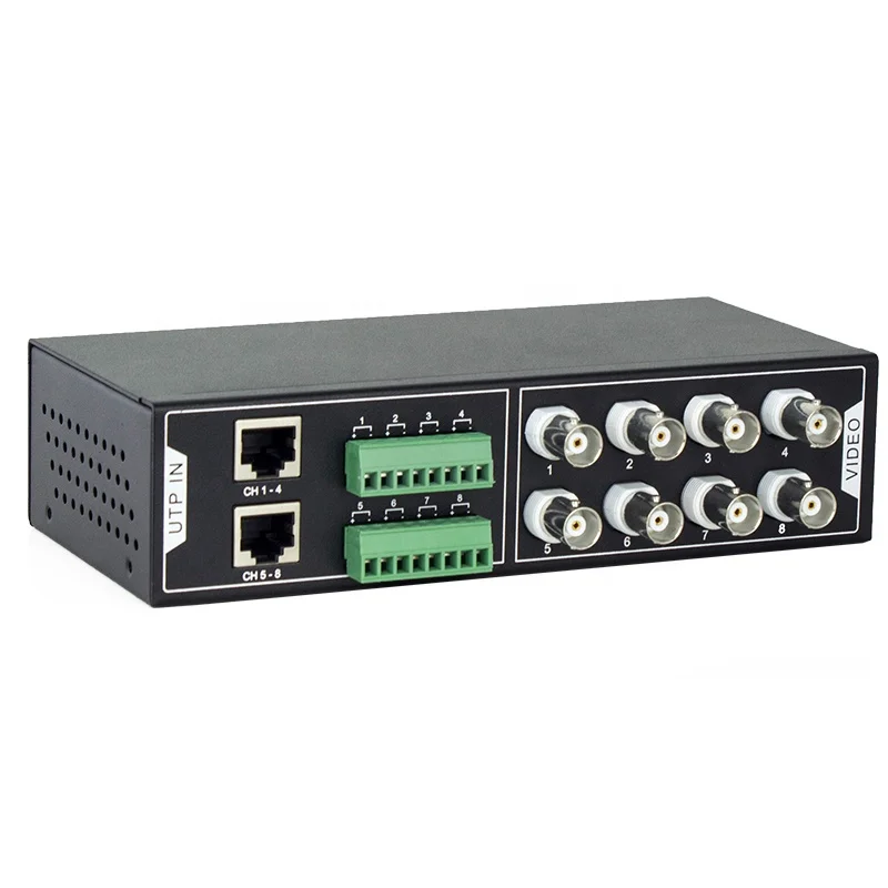 Multi-Output 8 Channels CCTV HD Video Balun CCTV Accessories Video Transmitter