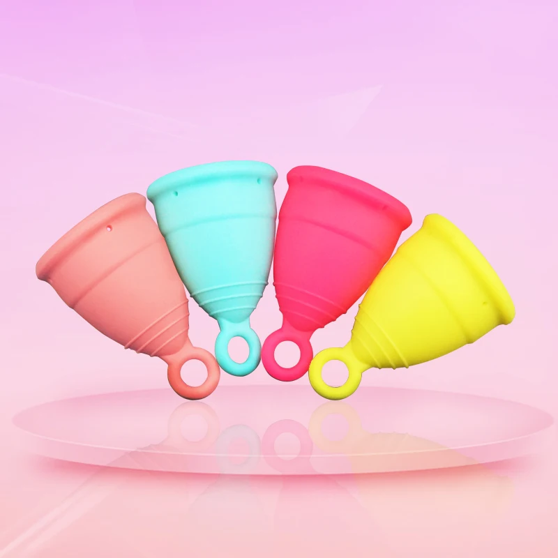 Reusable Ring Period Cup Menstrual Cup 100% Medical Silicone Menstrual Cups To The Major