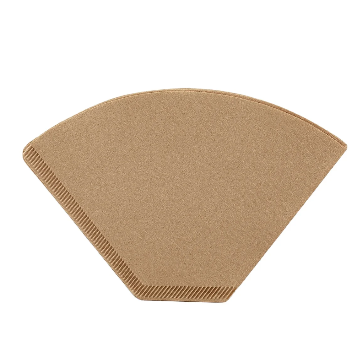 coffee filter paper con filter roll 101 fan shape white color