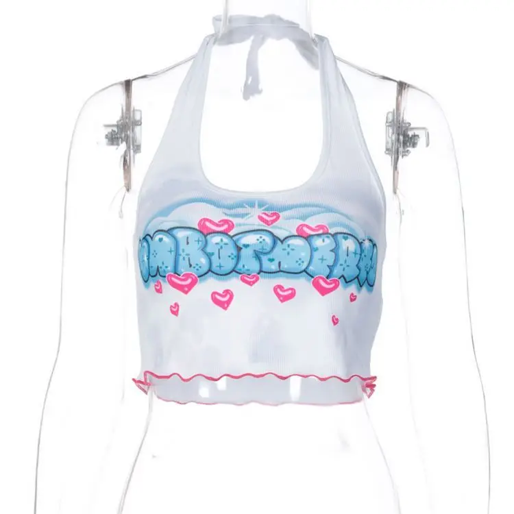 
Amazon 2021 Fashion Print Vest Short Pink Edge Tank Tops Girls Summer Sexy Tops For Women 2021 Amazon 2021 Fashion Print Vest Short Pink Edge Tank Tops Girls Summer Sexy Tops For Women 2021 Top