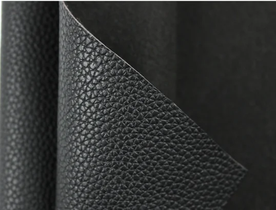 Recycle PVC Black Natural Leather Material For Chairs