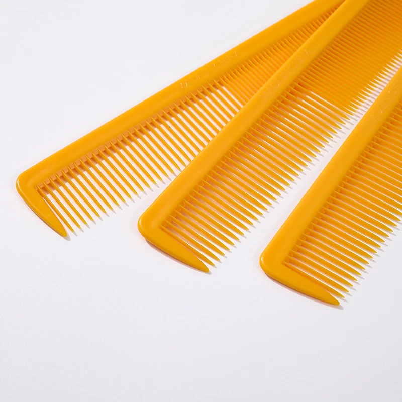 High Quality Plastic Comb Brush for Salon Designer Hair Comb Bamboo China Style Handle double tooth comb