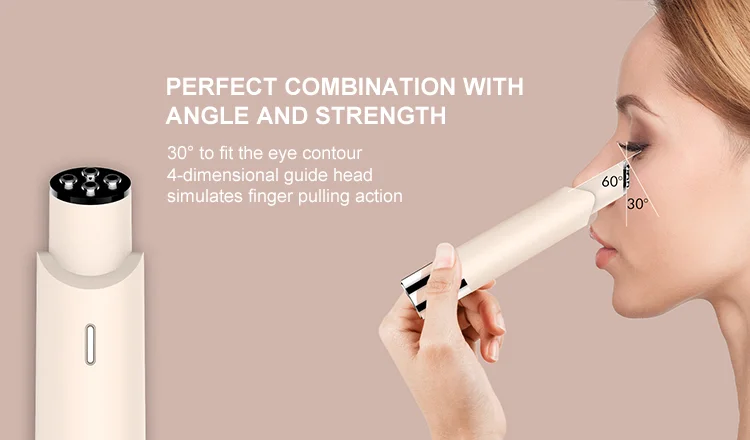 OEM ODM 3 In 1 Radio Frequency Eye Lift Wand Beauty Device Red Light Therapy Skin Care Tool Microcurrent Eye Massager For Eyes