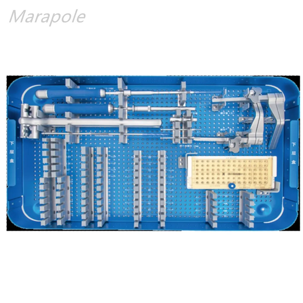 Передняя шейки пластина инструментов набор позолоченный для хирургии ортопедические стельки Фиксации Позвоночника системы Инструменты