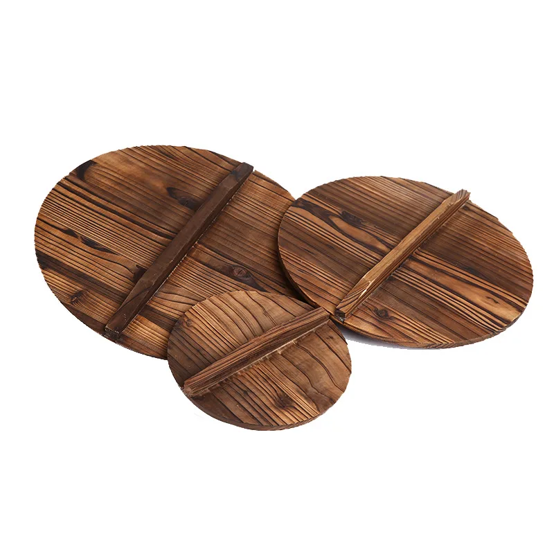 
Factory direct wholesale customizable size classic wooden pot lid 