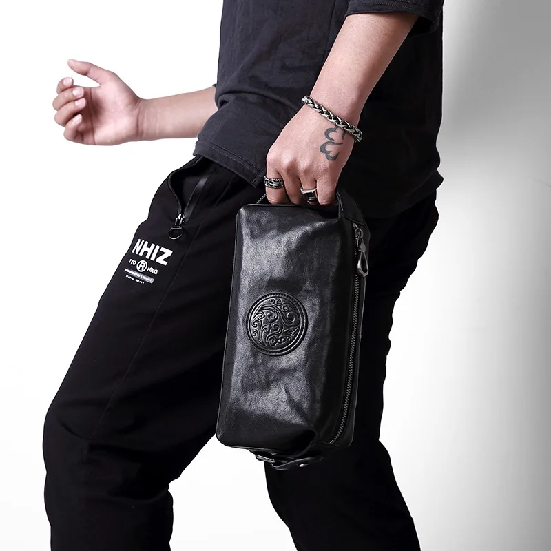 AL1038 zipper hand clutch bags men for man card high quality office designer small genuine leather luxury bag