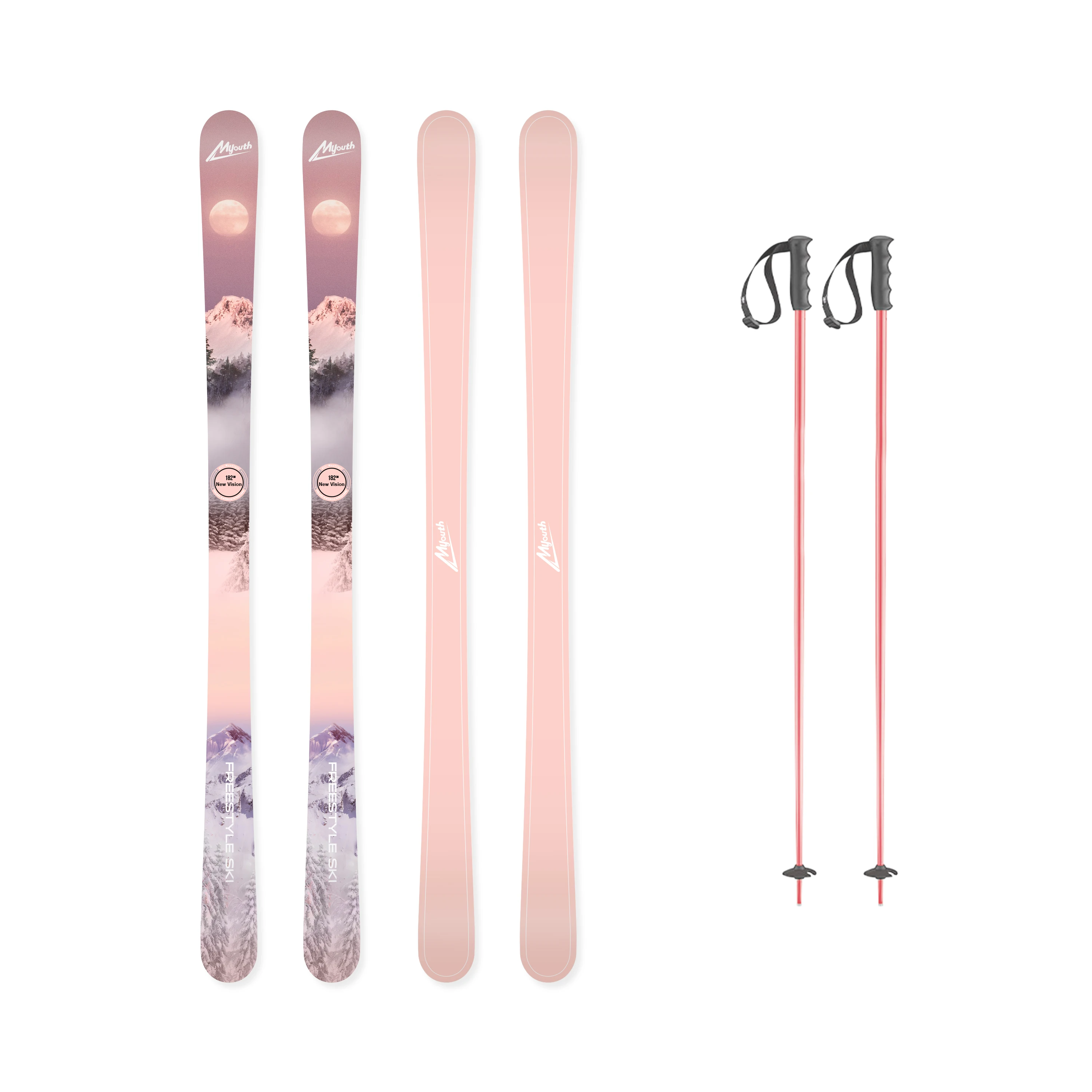 Factory Price Freestyle Twin Tip Soft Park All Mountain Alpine Ski and Snowboard Manufacturer