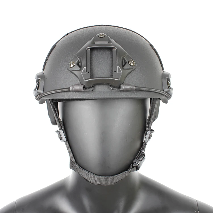  high quality black FAST bulletproof PE and Aramid ballistic helmet NIJ IIIA military