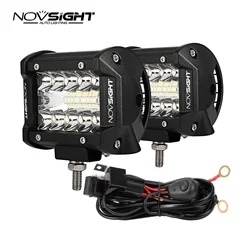 Novsight Led Light Bar 4 Inch 60W 120W Spot Flood Combo Led Driving Lamp Off Road Lights Barra Led Work Light Boat Lamp