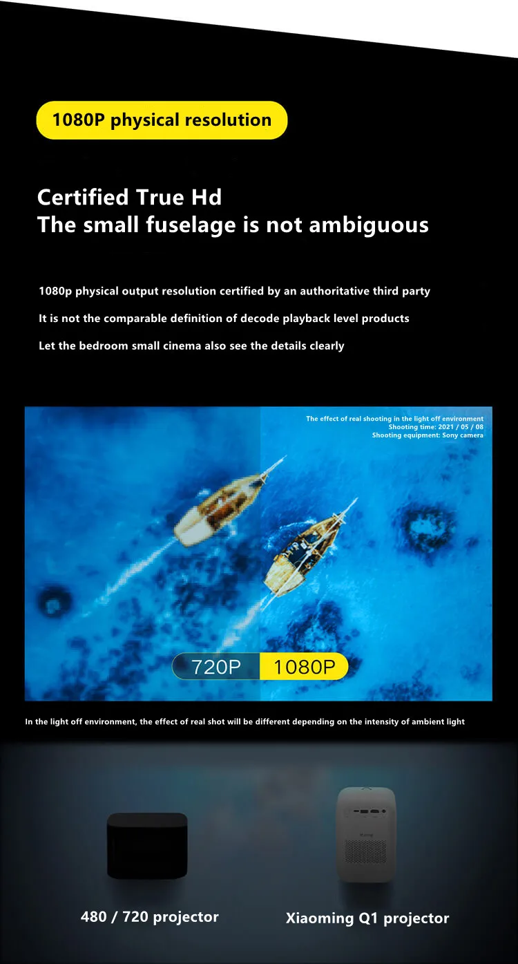 New Arrival Global Version 4k projector Fengmi Q1 portable projector 1920x1080 support pocket xiaomi mini projector