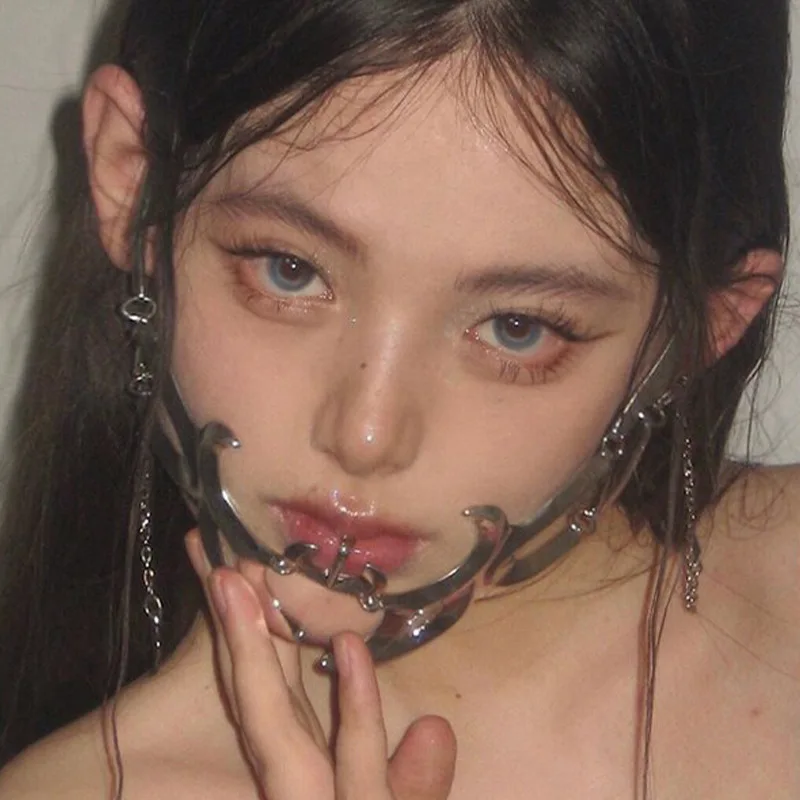 Mechanical Mask for Women Halloween Party Prom Face Masks Cosplay face decoration masquerade metal party masks party novelties