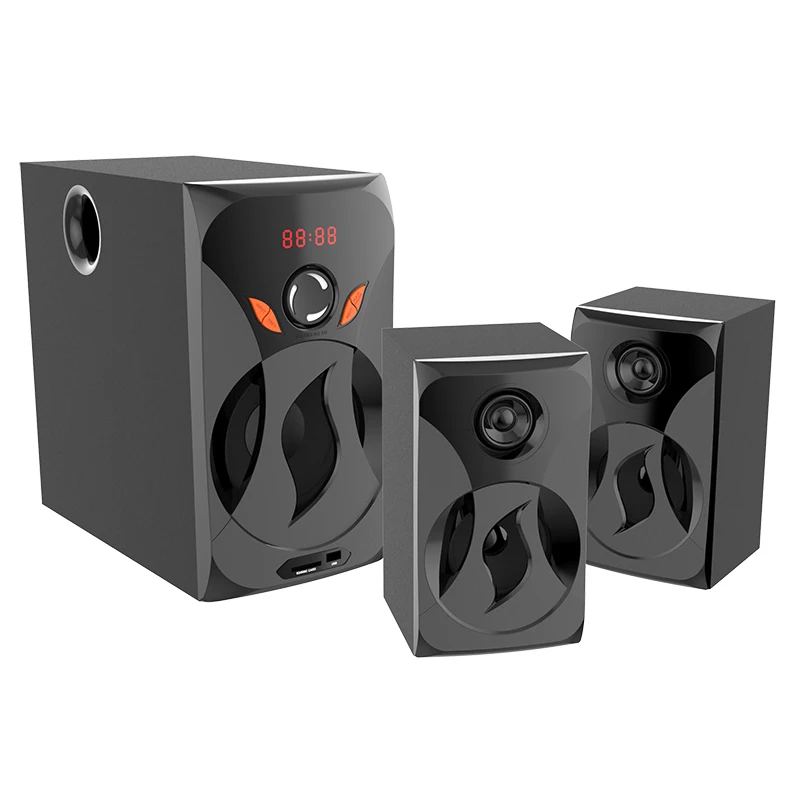 Super bass HiFi sound 50W big loud sound speaker amplifier 2.1 multimedia speaker with subwoofer home theater speaker system