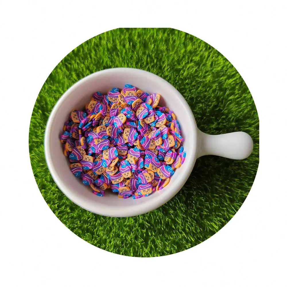 Factory OEM ODM Rainbow Color Cartoon Cream ice Shape Polymer Clay Slices Sprinkles Supply 1KG