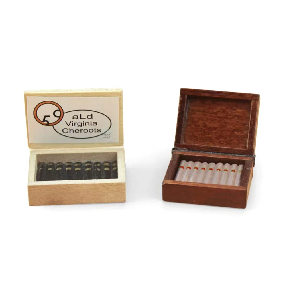 Miniature food toy scene model doll house dollhouse accessories mini cigar box