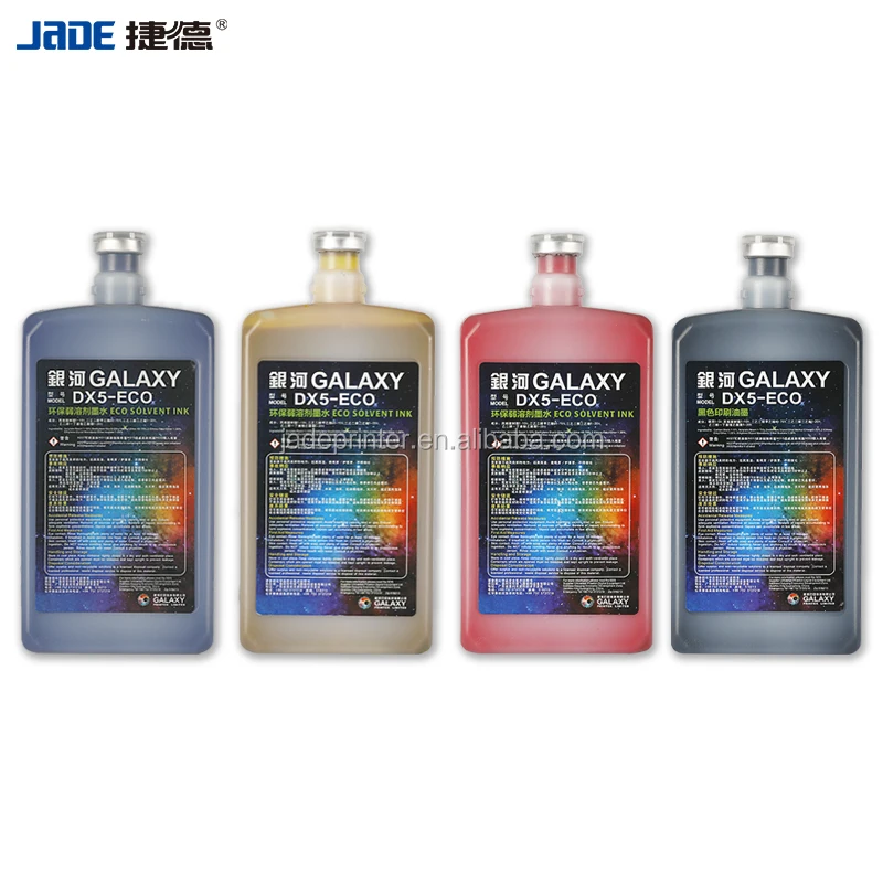 High quality Mimaki Mutoh DX4 DX7 galaxy dx5 eco solvent printing ink for inkjet printer