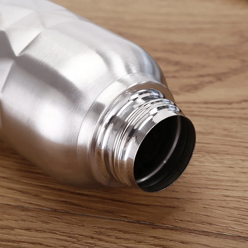 Wholesale 1000ml 750ml SS Water Bottle  Classic Sports Stainless Steel Single Wall Water Bottle