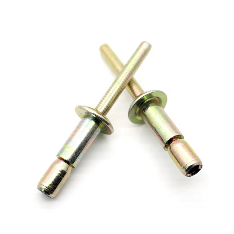 1/4 Steel galvanized Dome/CSK head structural Interlock Magna-Lok Rivet