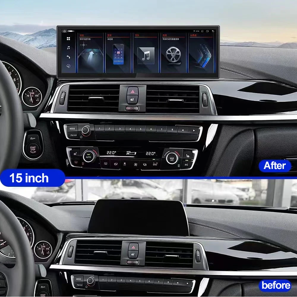 Автомобильный плеер с 14 9 экраном для BMW 3 4 Series F30 F31 F33 F32 F34 F36 M3 F80 M4 F82 F83 NBT 2012-2015 Android Auto CarPlay