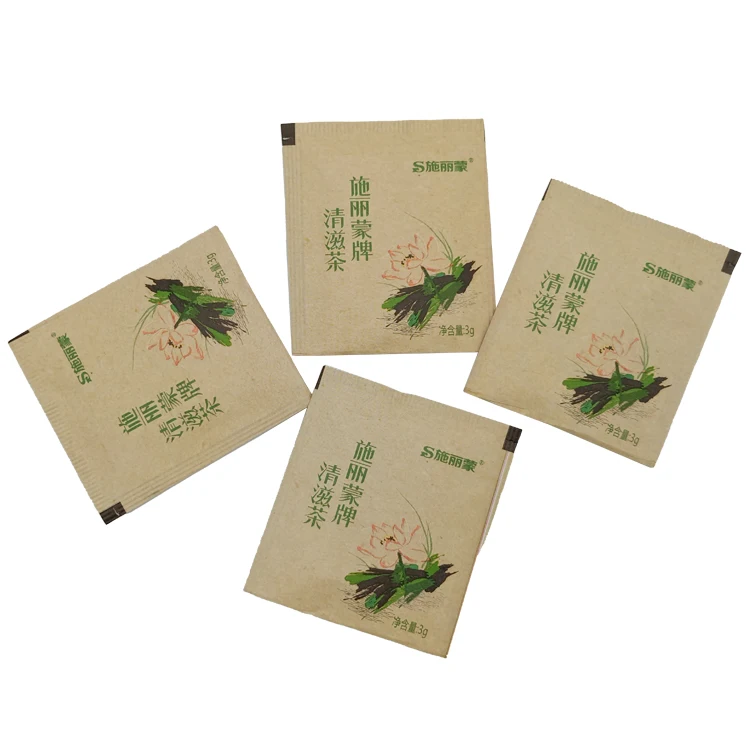 custom herbal coffee paper tea packaging bags with drawstring bio-degradabletea bag storage