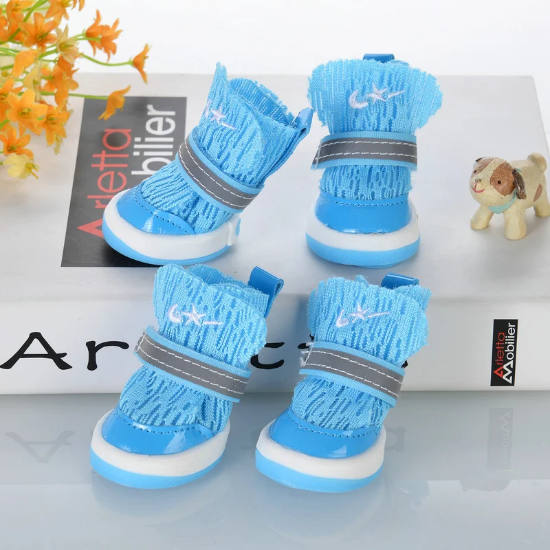 Wholesale High quality non-slip breathable Puppies Boots Pet Dog Shoe Walk Running pet shoes  pet dog shoes