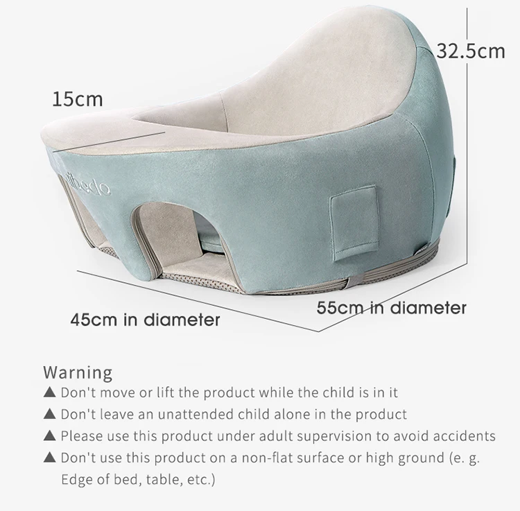 Infant Support Seat Plush Soft Animal Baby Sitting Chair  Shaped Portable Baby Sofa Comfortable for Newborn 3-16 months