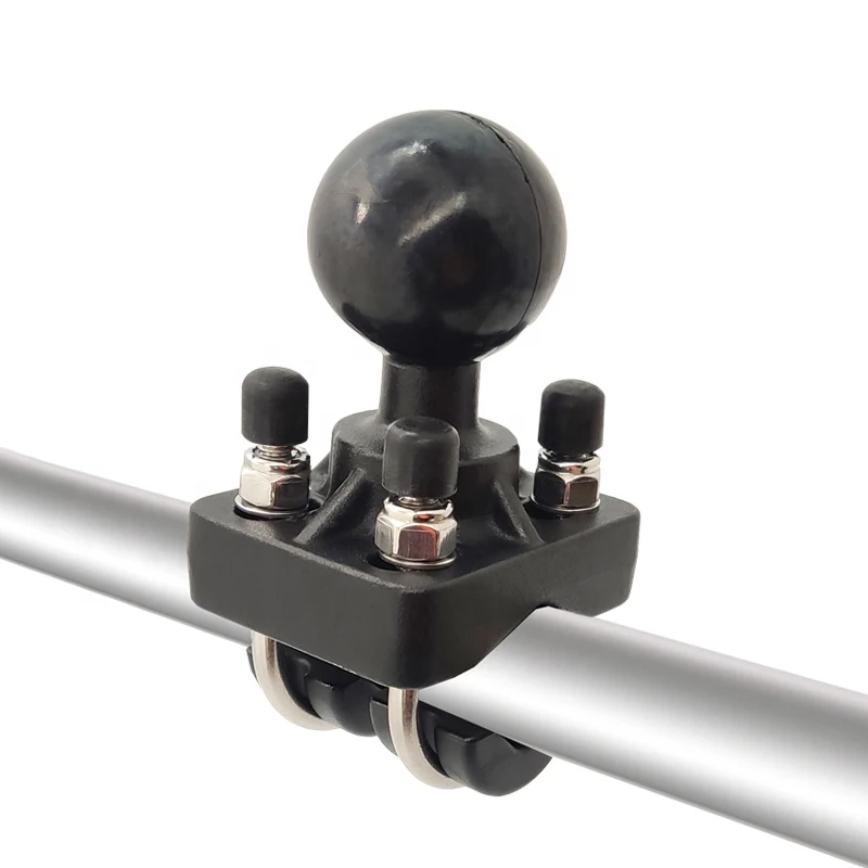 Compact monitor bracket truck pole mount reversse thread ball 1.5 inch round ball base screw pc tablet car mount holder for ram