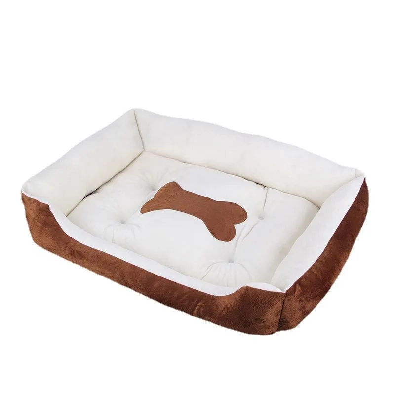 Hot Sale Large Rectangle Dog Sofa Bed Nest Breathable Pet Supplies with All-Weather Heating Washable Animal Pattern Pet Pad