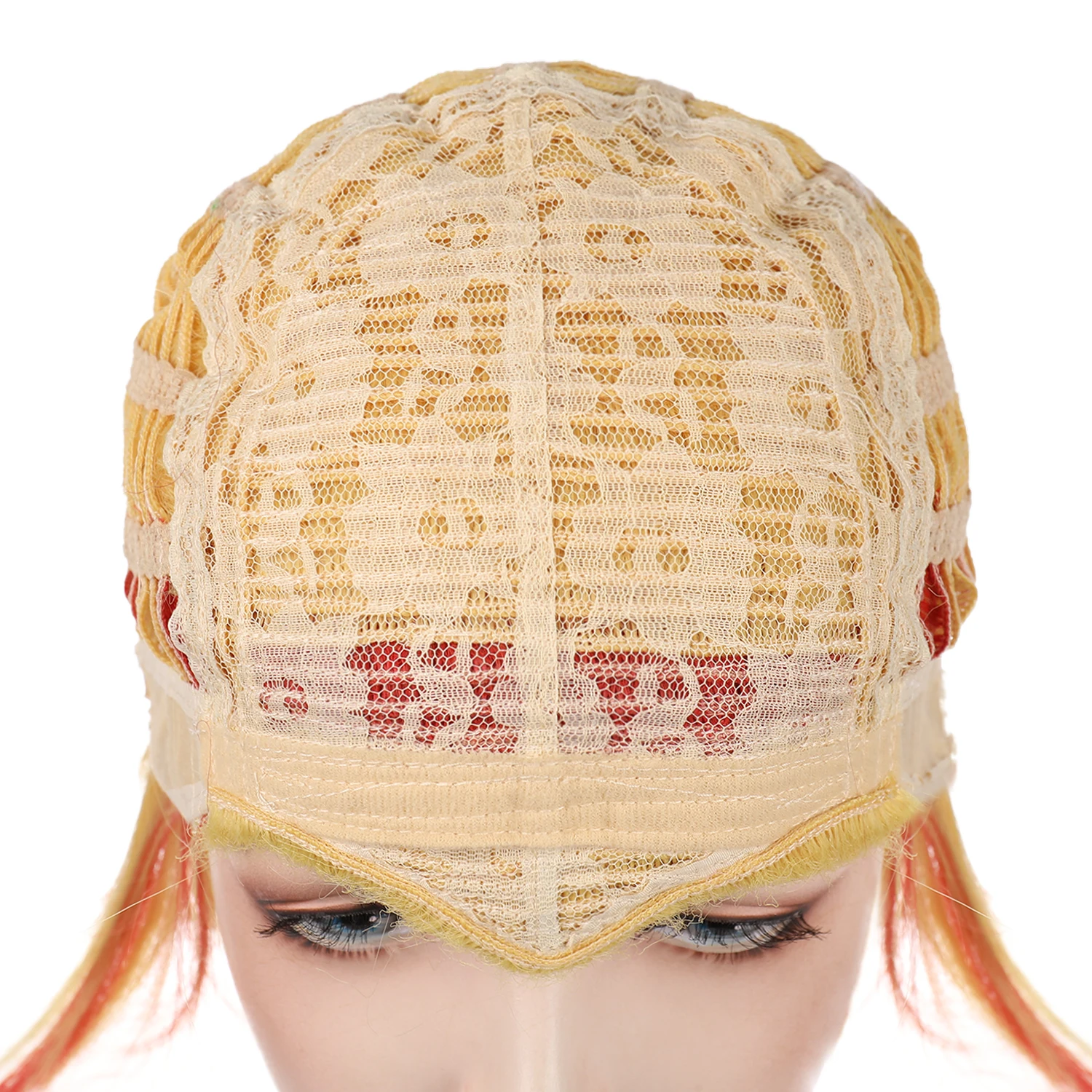 Ainizi high quality Demon Slayer Kimetsu no Yaiba Rengoku Kyoujurou synthetic cosplay wig for Halloween