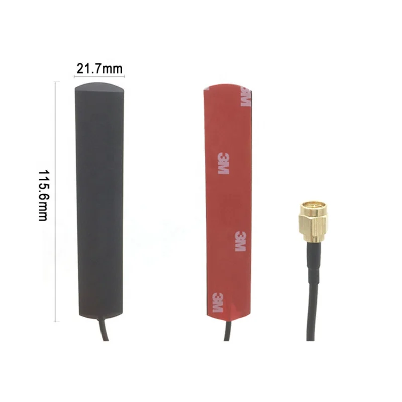Universal DAB  FM  Patch Aerial, Glass Mount DAB Patch Antenna 433Mhz 3M cable SMA SMB
