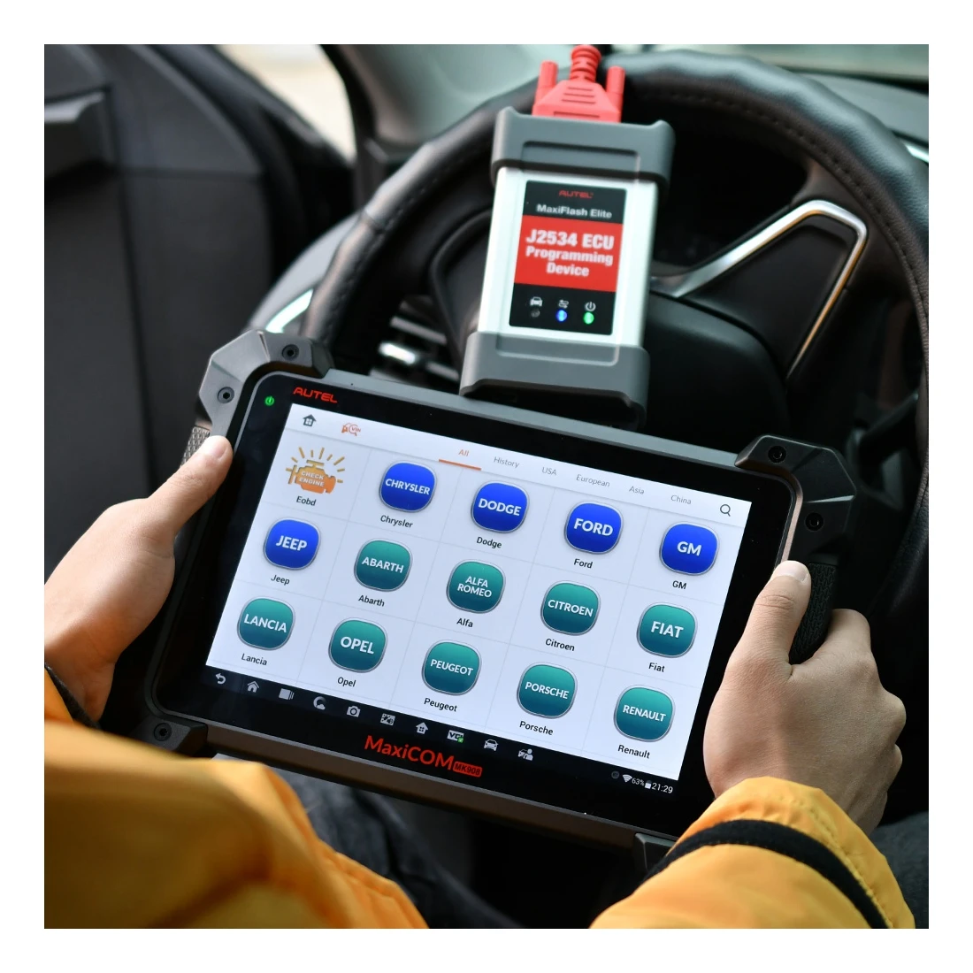 Autel Maxicom MK908P обновленный Maxisys Pro MS908P автомобильный диагностический инструмент ECU Программатор для BMW и
