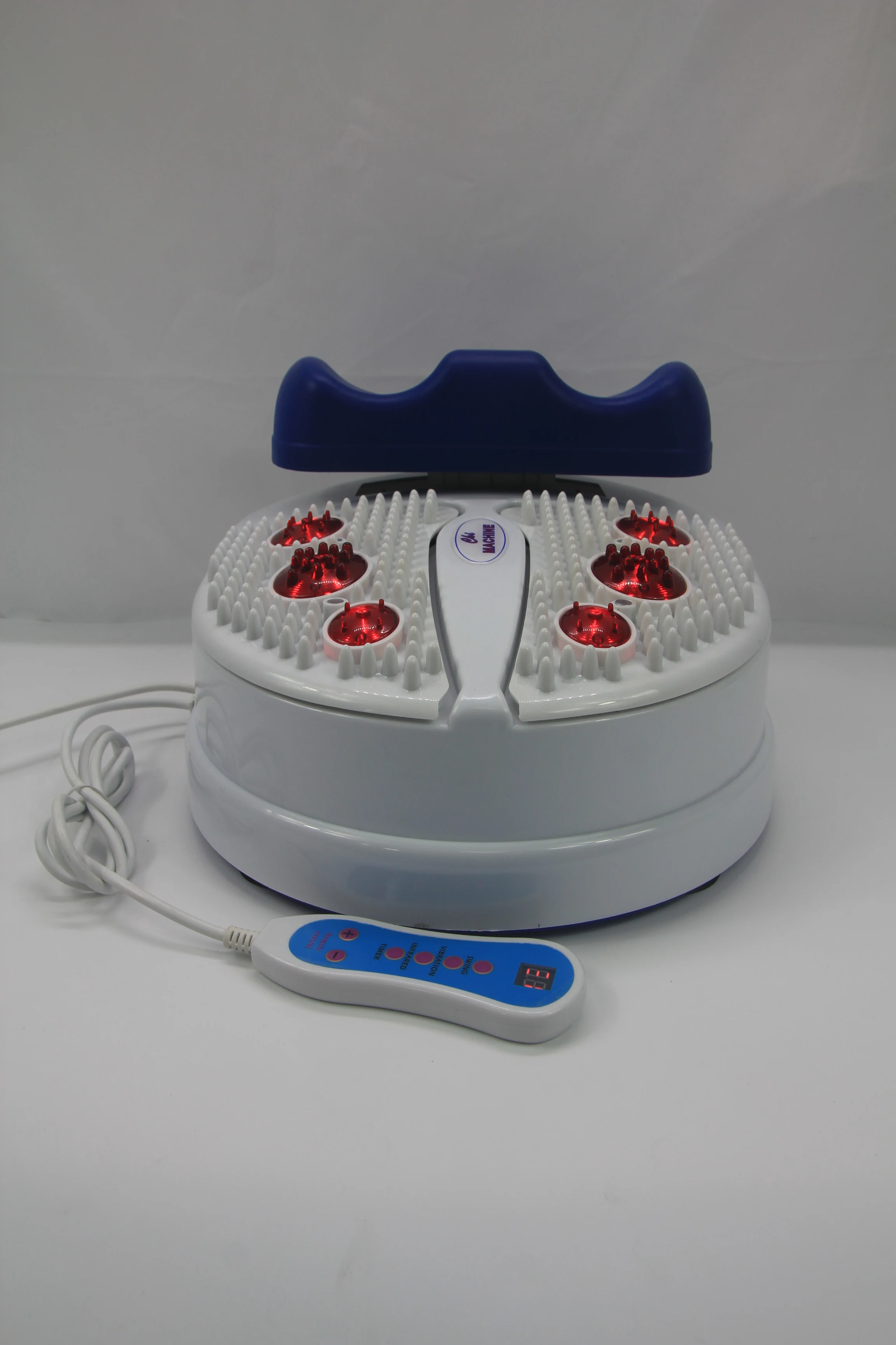 Vibro Therapy Passive Exerciser with Wired Remote Control Adjustment Foot Swing Blood Circulation Chi Machine