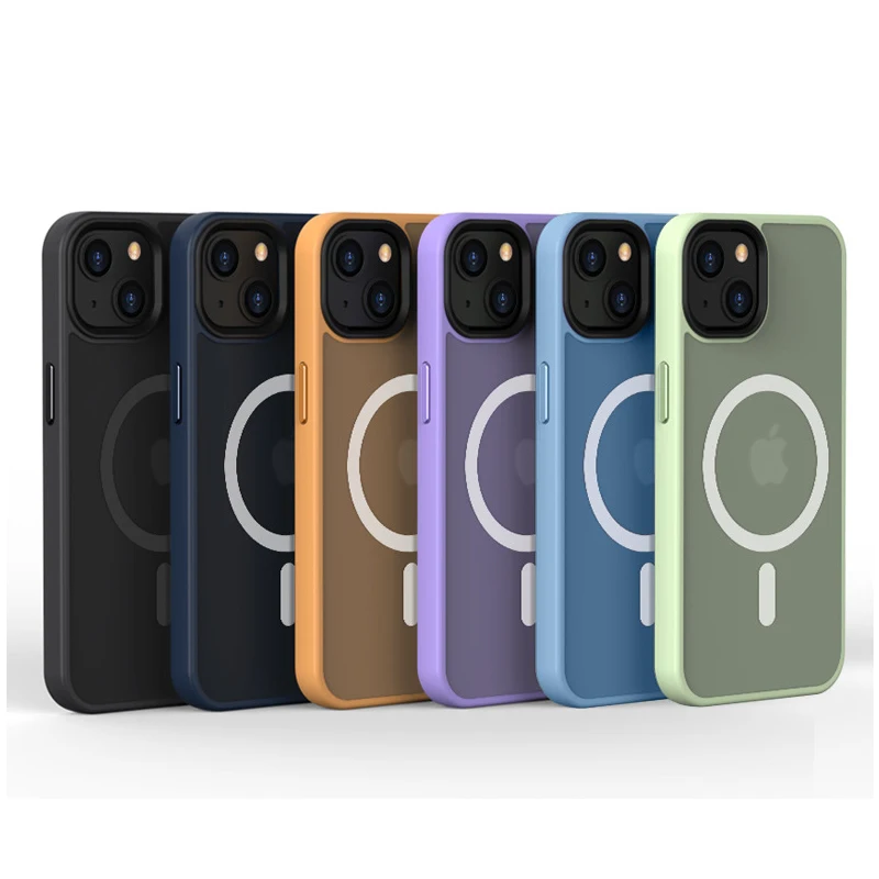 new designer magnetic matte mobile phone 11 12 pro max cover For clear iphone 13 14 pro max case back