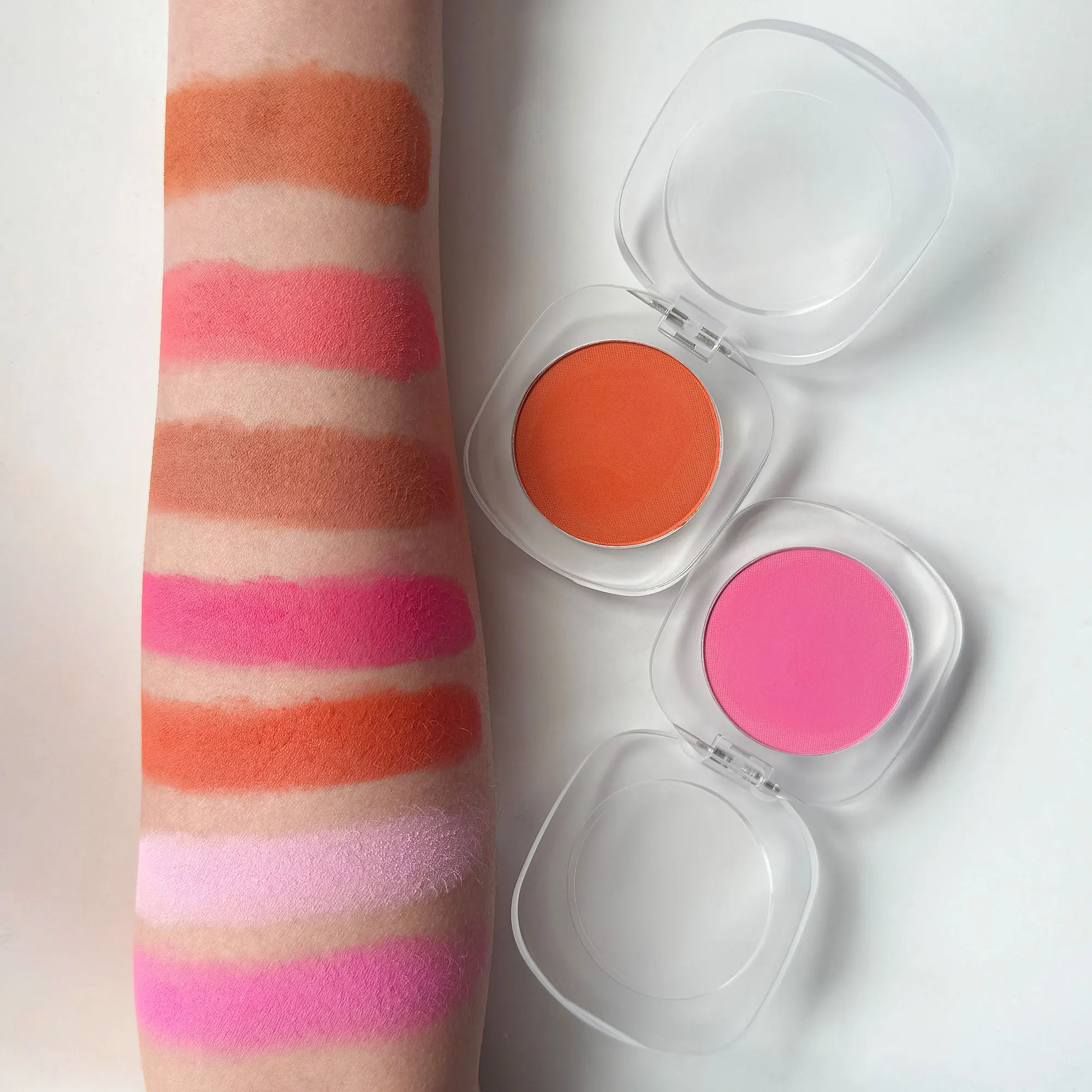 Private Label Face Blush On Vegan Cheek Makeup Pressed Powder Blush With Logo Custom Cheek blusher