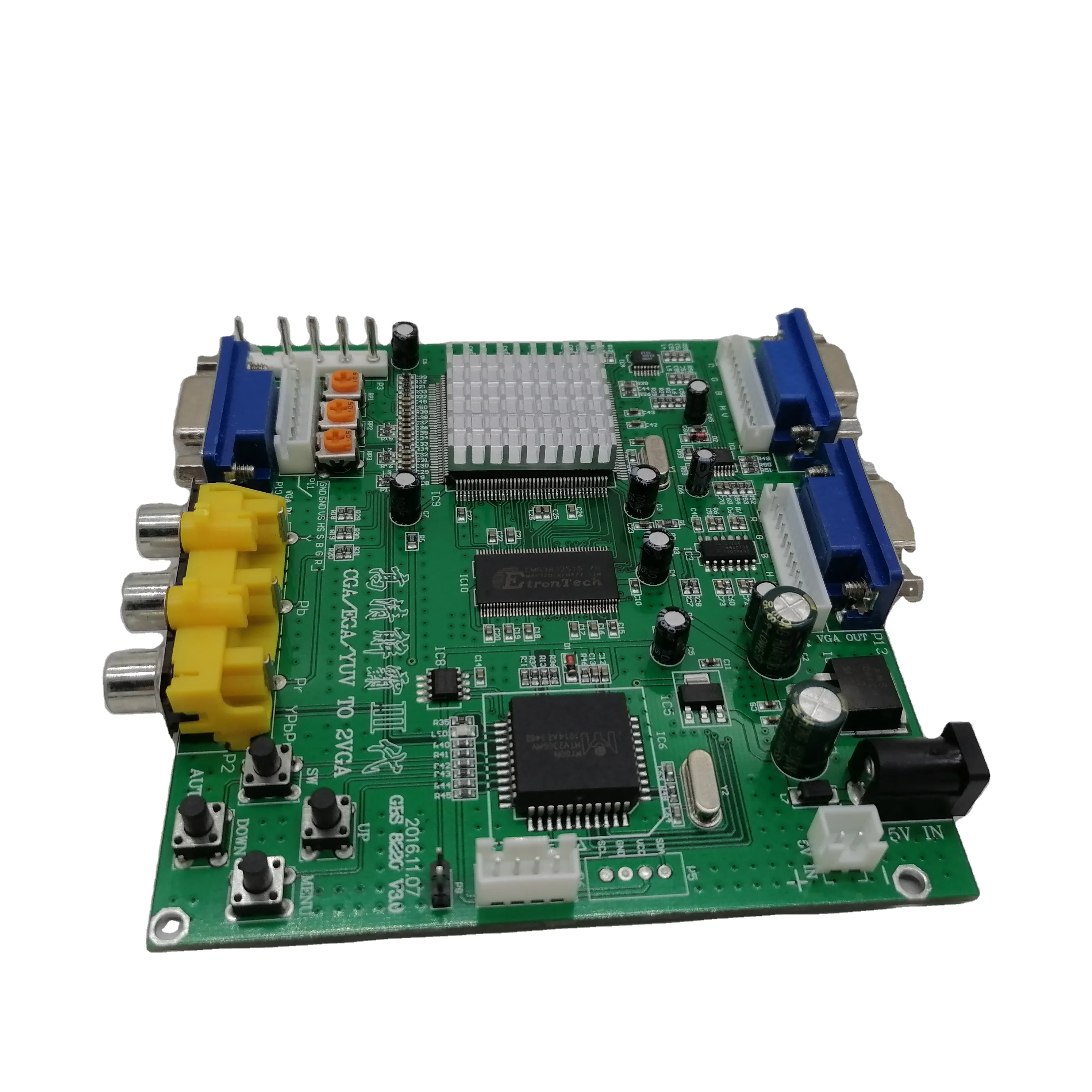 CGA EGA RGB RGBS RGBHV to VGA converter Double output Video Converter board