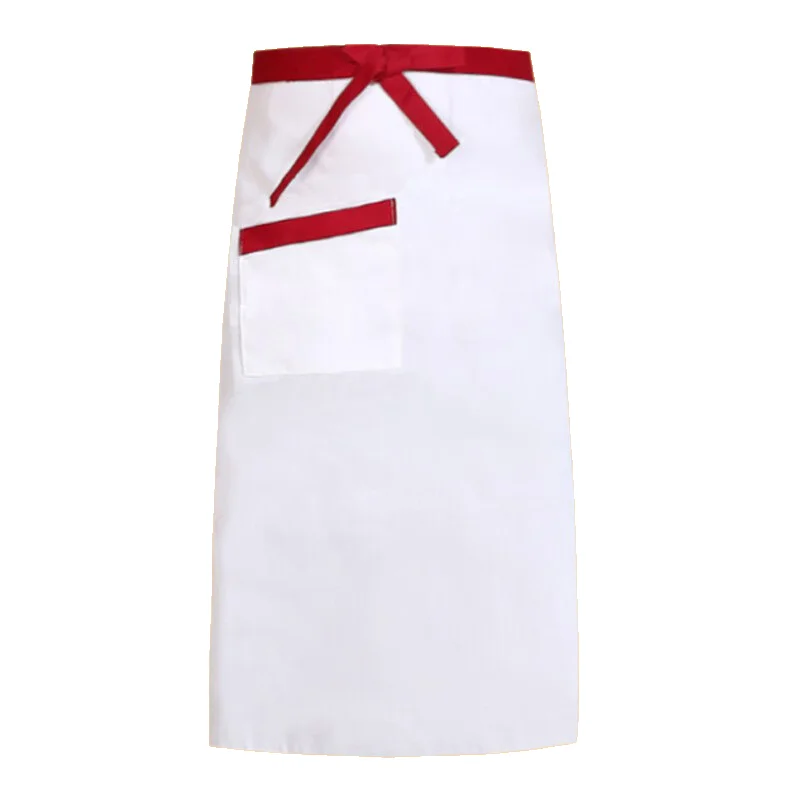Chef half-length apron hotel chef apron black half-waist restaurant kitchen antifouling apron
