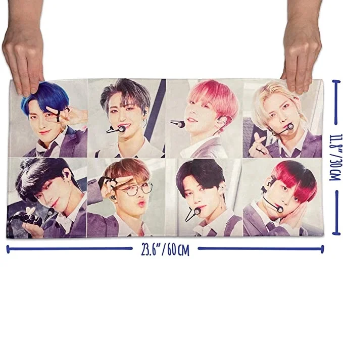 custom double sided printed fabric cheering slogans banners kpop