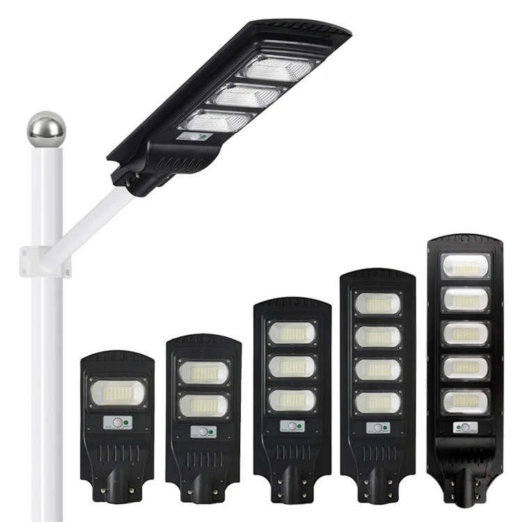 Manufacturer Commercial road lamp garden outdoor waterproof led solar energy power panel battery street light control