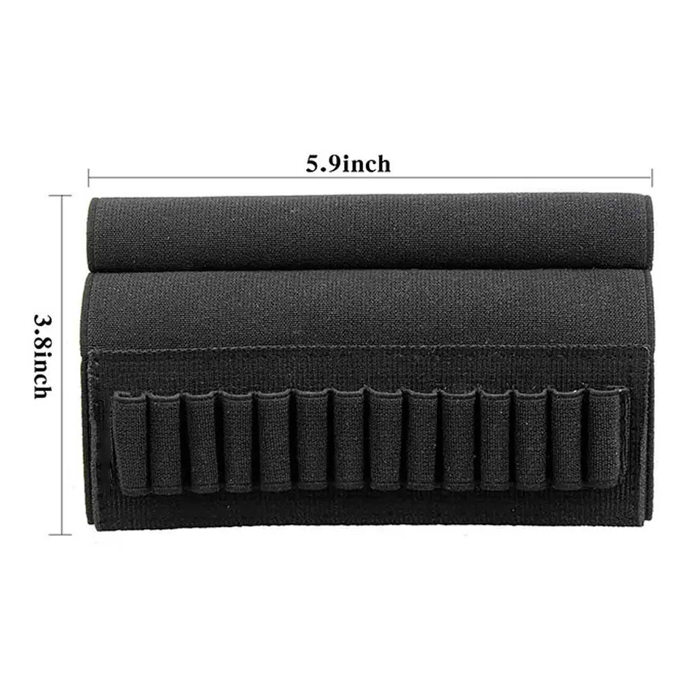 Customized 14 Rounds Bullet Holder Butt stock Ammo Pouch Shell Holder for Outdoor Hunting