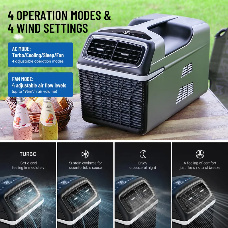 Wholesale 110V 120V Mobile Cooler Portable Ac Camp Air Conditioner with Removable Filter