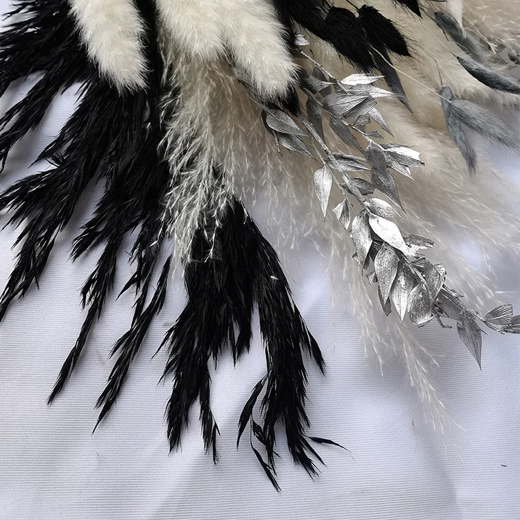 Hot selling Customized Natural and preserved boho new dried flowers pampas grass bouquet for bridal party