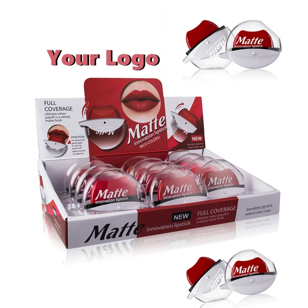 Private Label Makeup Waterproof Long Lasting Sexy Red Lip Gloss Moisturizing Non-Stick Cup Lip Tint Velvet Matte Lipstick