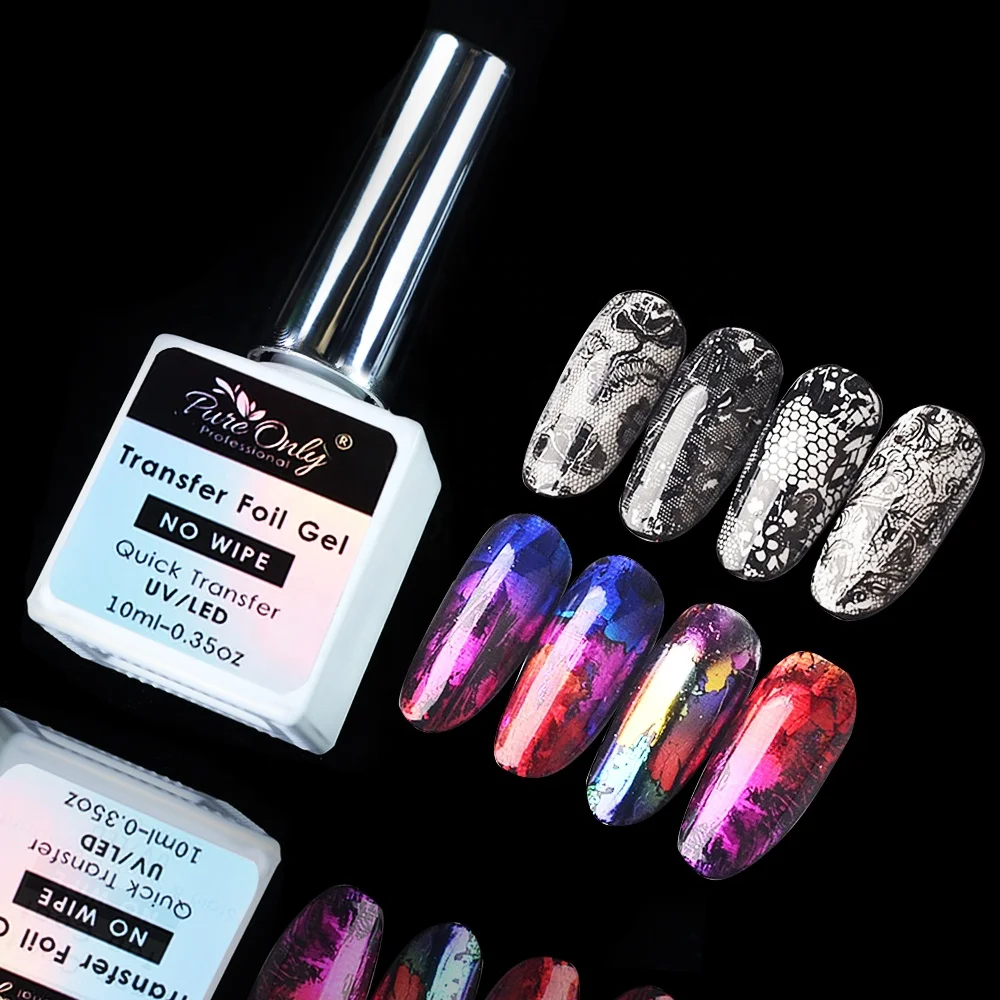 Nail Supplies Gel Nail Art Uv Gel Easily Apply Transfer Foil Uv Led Foil Glue Nail Foil Gel