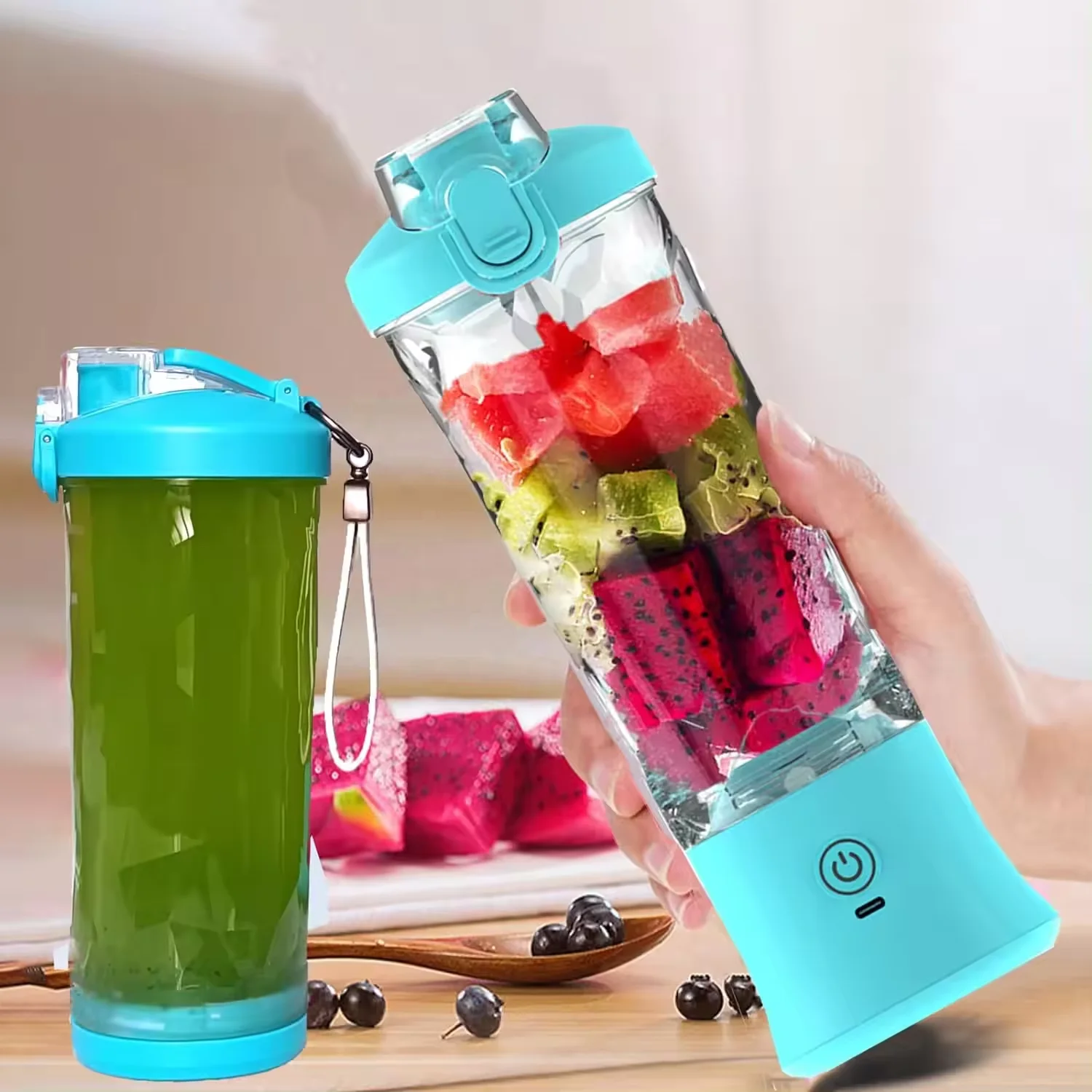 Family Travel Handheld Type-C Food Mixer Cup Personal New Product Electric Shaker Smoothies Fresh Fruit Juicers Portable Blender